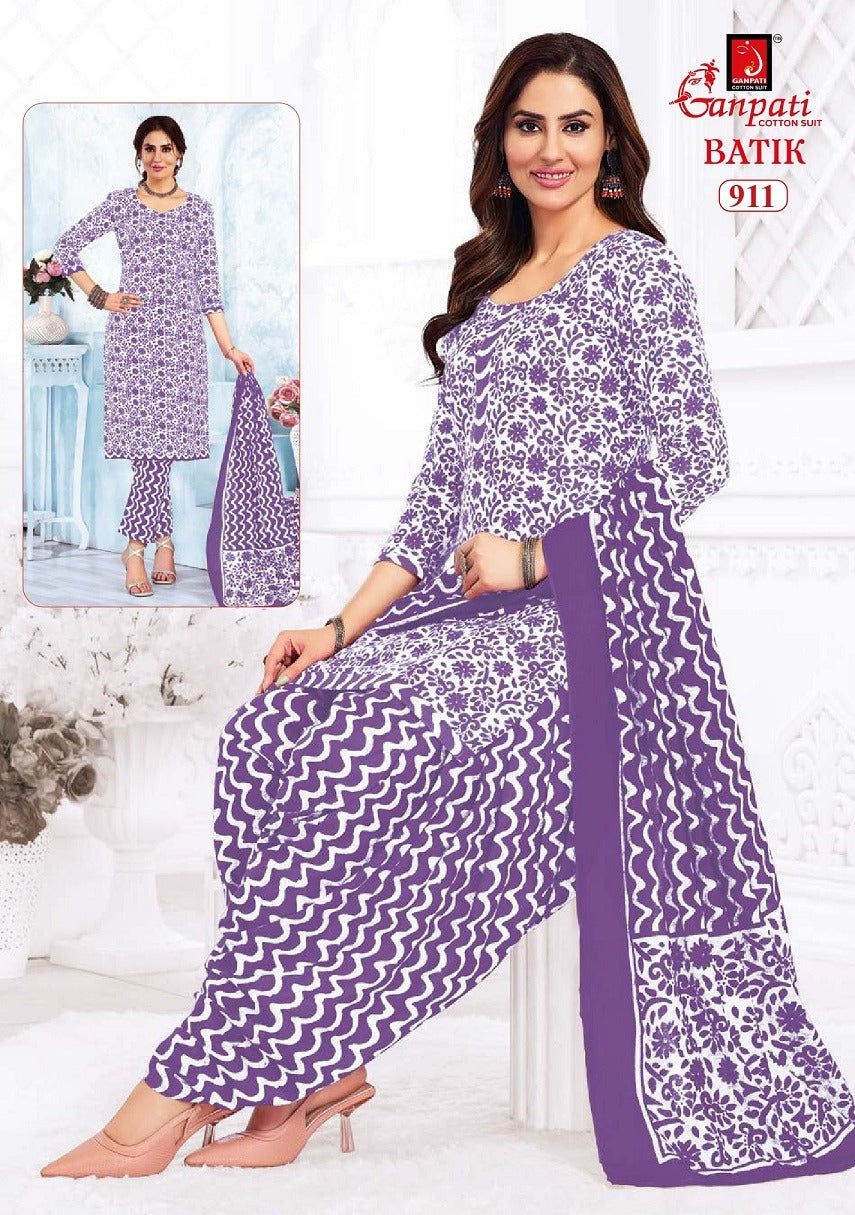Batik Patiyala And Pant Vol 9 Ganpati Cotton Salwar Suits Supplier Gujarat