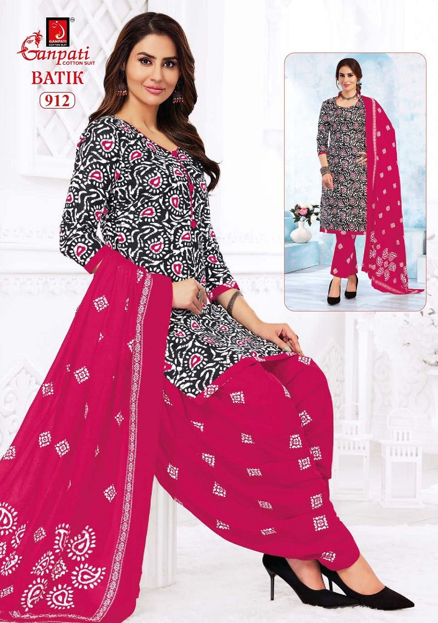 Batik Patiyala And Pant Vol 9 Ganpati Cotton Salwar Suits Supplier Gujarat
