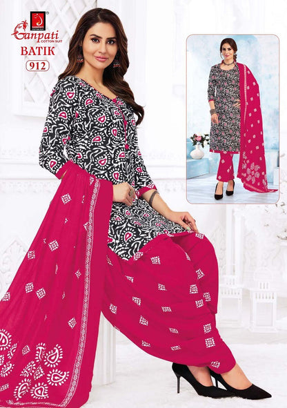 Batik Patiyala And Pant Vol 9 Ganpati Cotton Salwar Suits Supplier Gujarat
