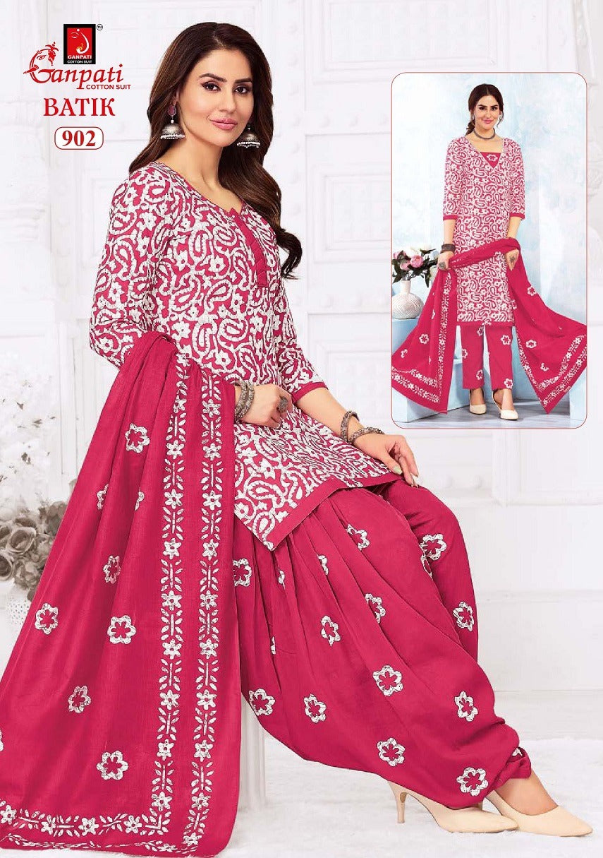 Batik Patiyala And Pant Vol 9 Ganpati Cotton Salwar Suits Supplier Gujarat