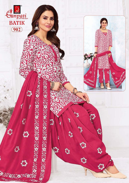 Batik Patiyala And Pant Vol 9 Ganpati Cotton Salwar Suits Supplier Gujarat
