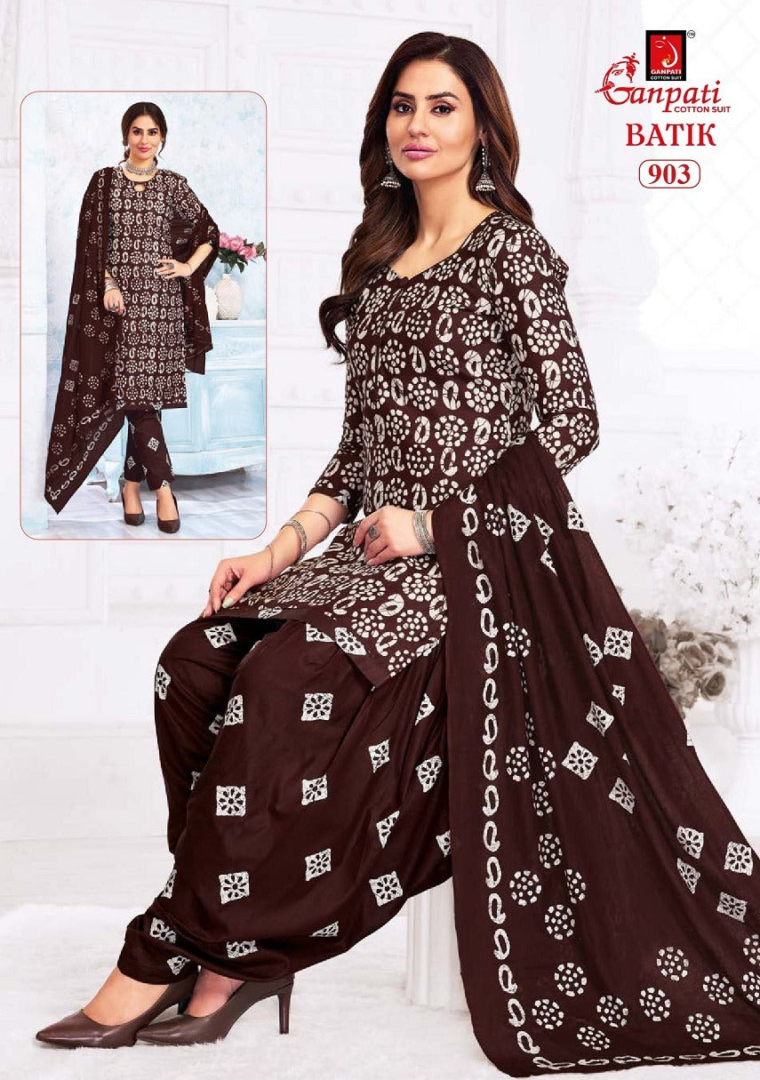 Batik Patiyala And Pant Vol 9 Ganpati Cotton Salwar Suits Supplier Gujarat