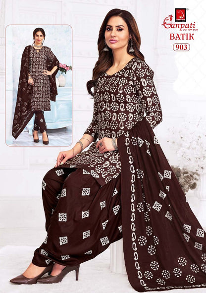 Batik Patiyala And Pant Vol 9 Ganpati Cotton Salwar Suits Supplier Gujarat