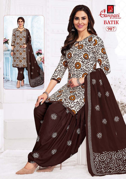 Batik Patiyala And Pant Vol 9 Ganpati Cotton Salwar Suits Supplier Gujarat