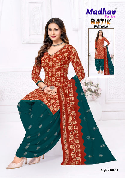 Batik Patiyala Vol 10 Madhav Fashion Cotton Dress Material Exporter