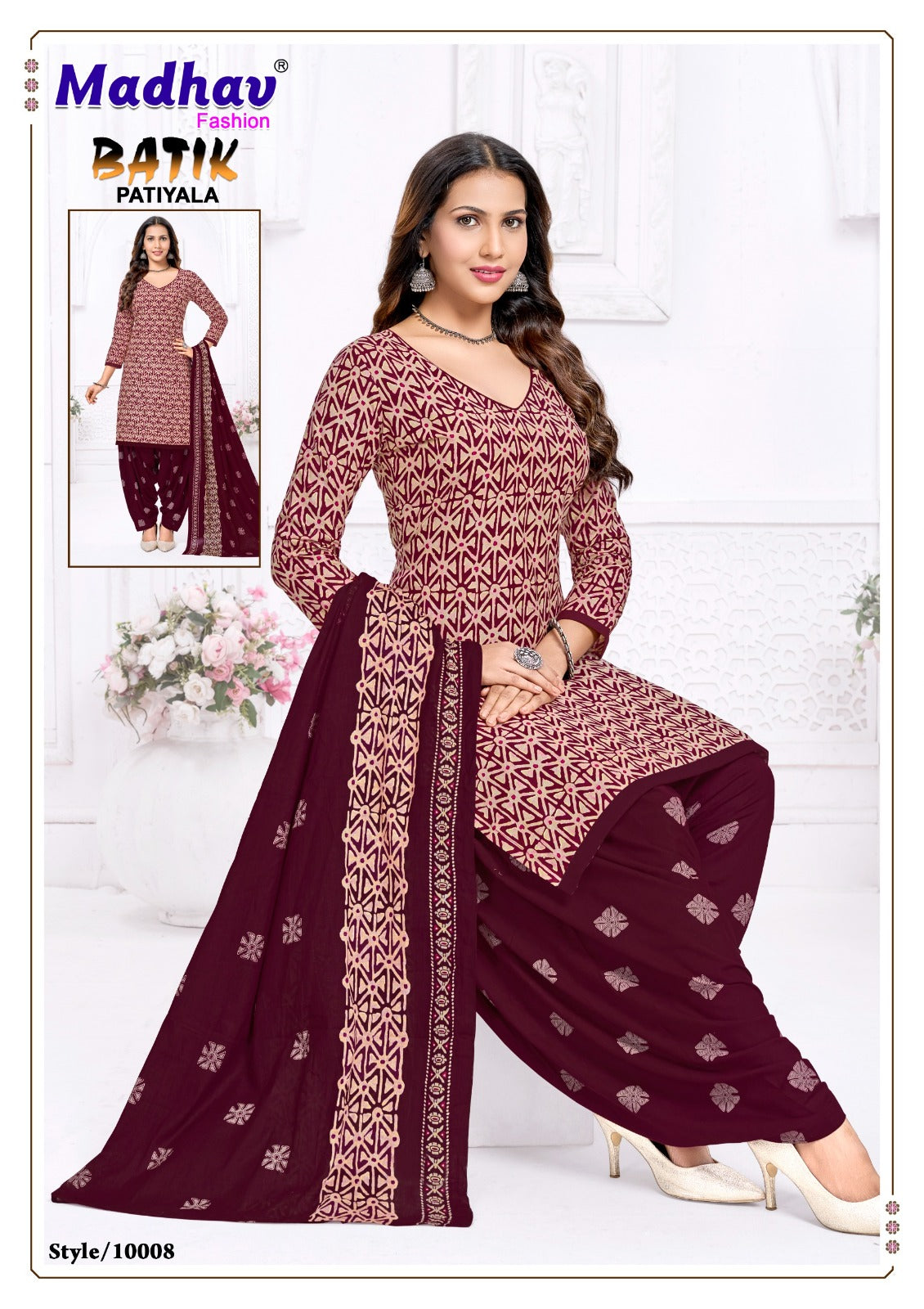 Batik Patiyala Vol 10 Madhav Fashion Cotton Dress Material Exporter