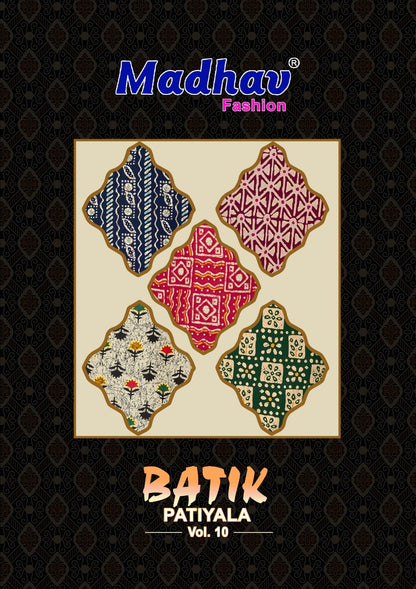Batik Patiyala Vol 10 Madhav Fashion Cotton Dress Material Exporter