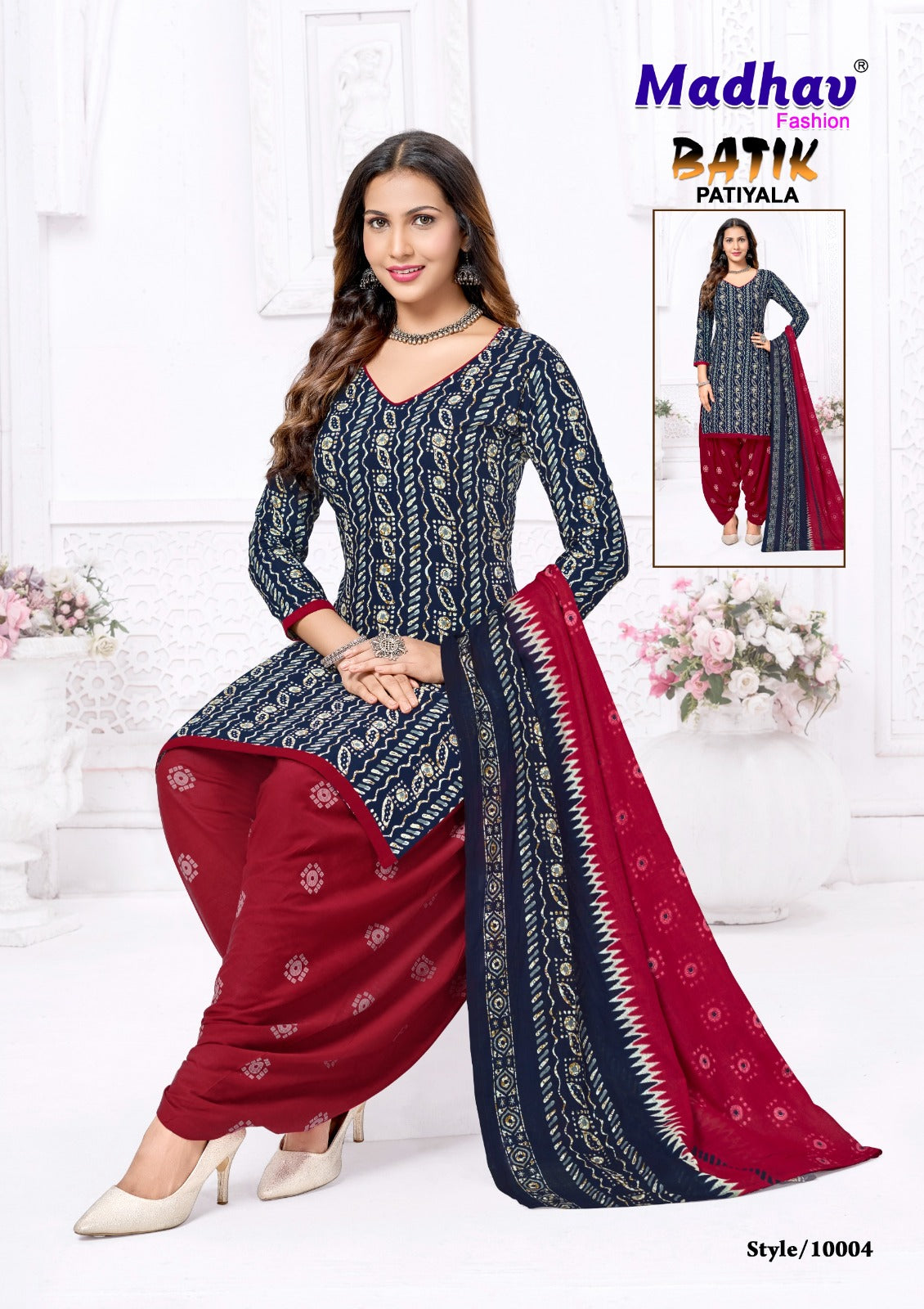 Batik Patiyala Vol 10 Madhav Fashion Cotton Dress Material Exporter