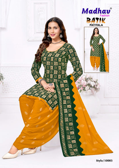 Batik Patiyala Vol 10 Madhav Fashion Cotton Dress Material Exporter