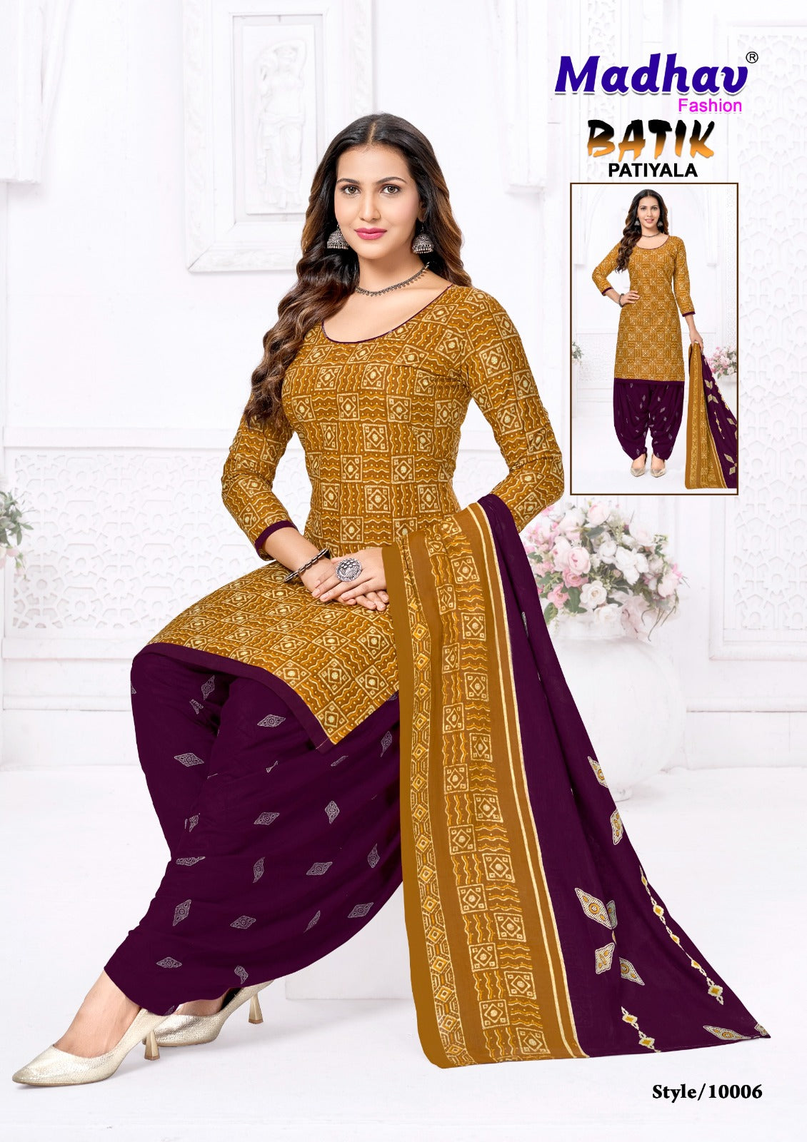 Batik Patiyala Vol 10 Madhav Fashion Cotton Dress Material Exporter