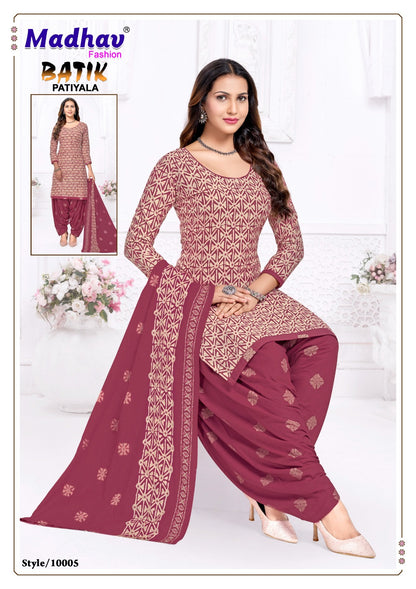 Batik Patiyala Vol 10 Madhav Fashion Cotton Dress Material Exporter