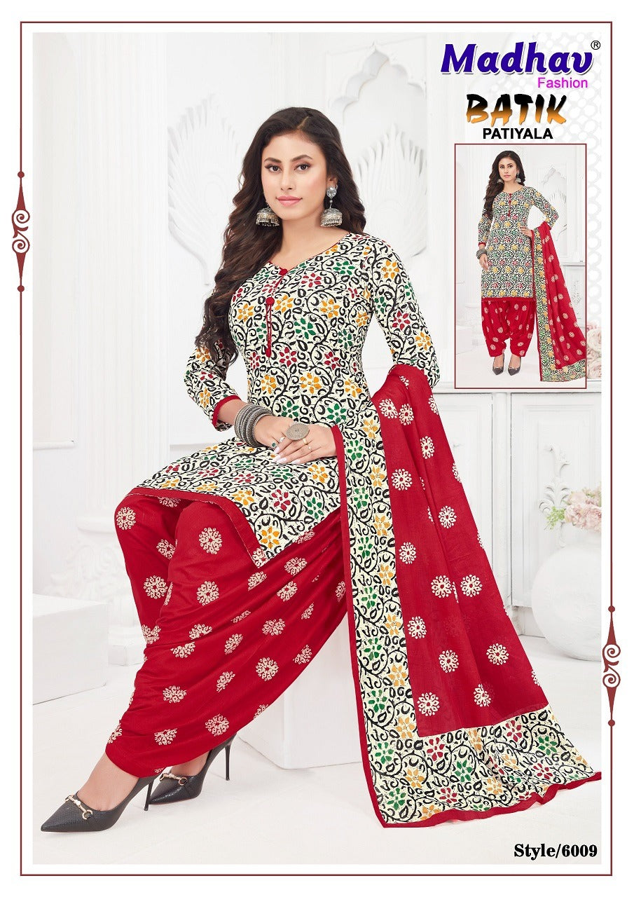 Batik Patiyala Vol 6 Madhav Fashion Cotton Dress Material Supplier Ahmedabad