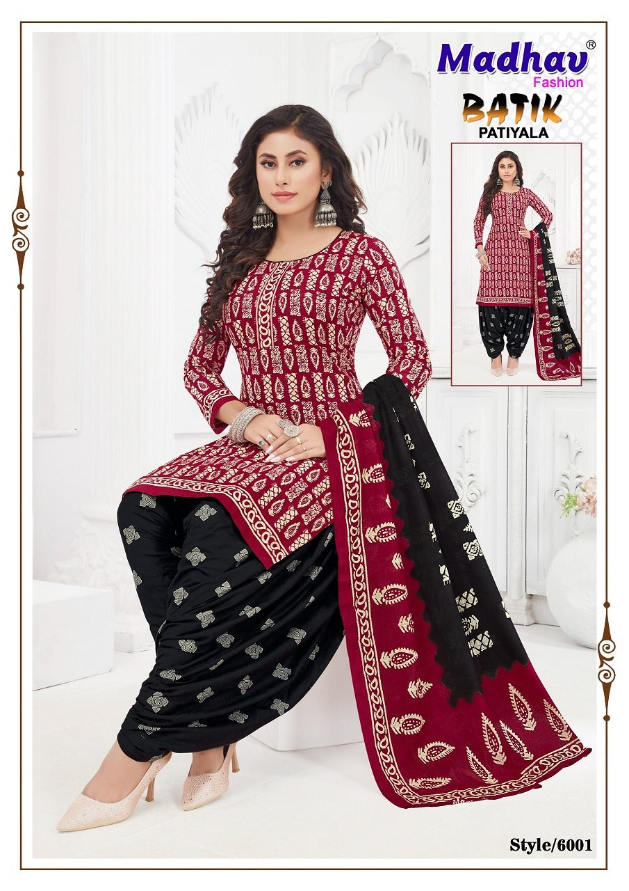Batik Patiyala Vol 6 Madhav Fashion Cotton Dress Material Supplier Ahmedabad