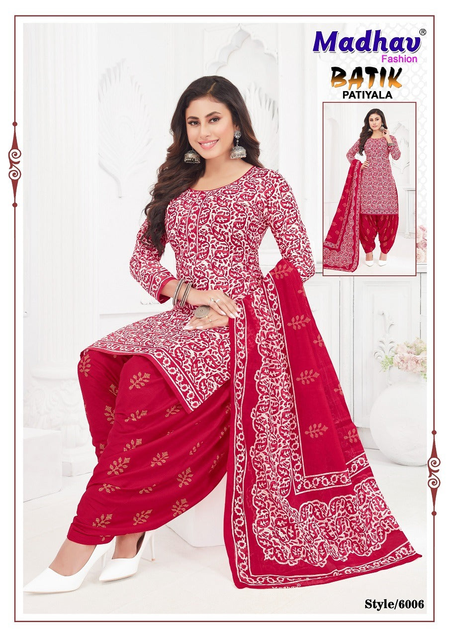 Batik Patiyala Vol 6 Madhav Fashion Cotton Dress Material Supplier Ahmedabad