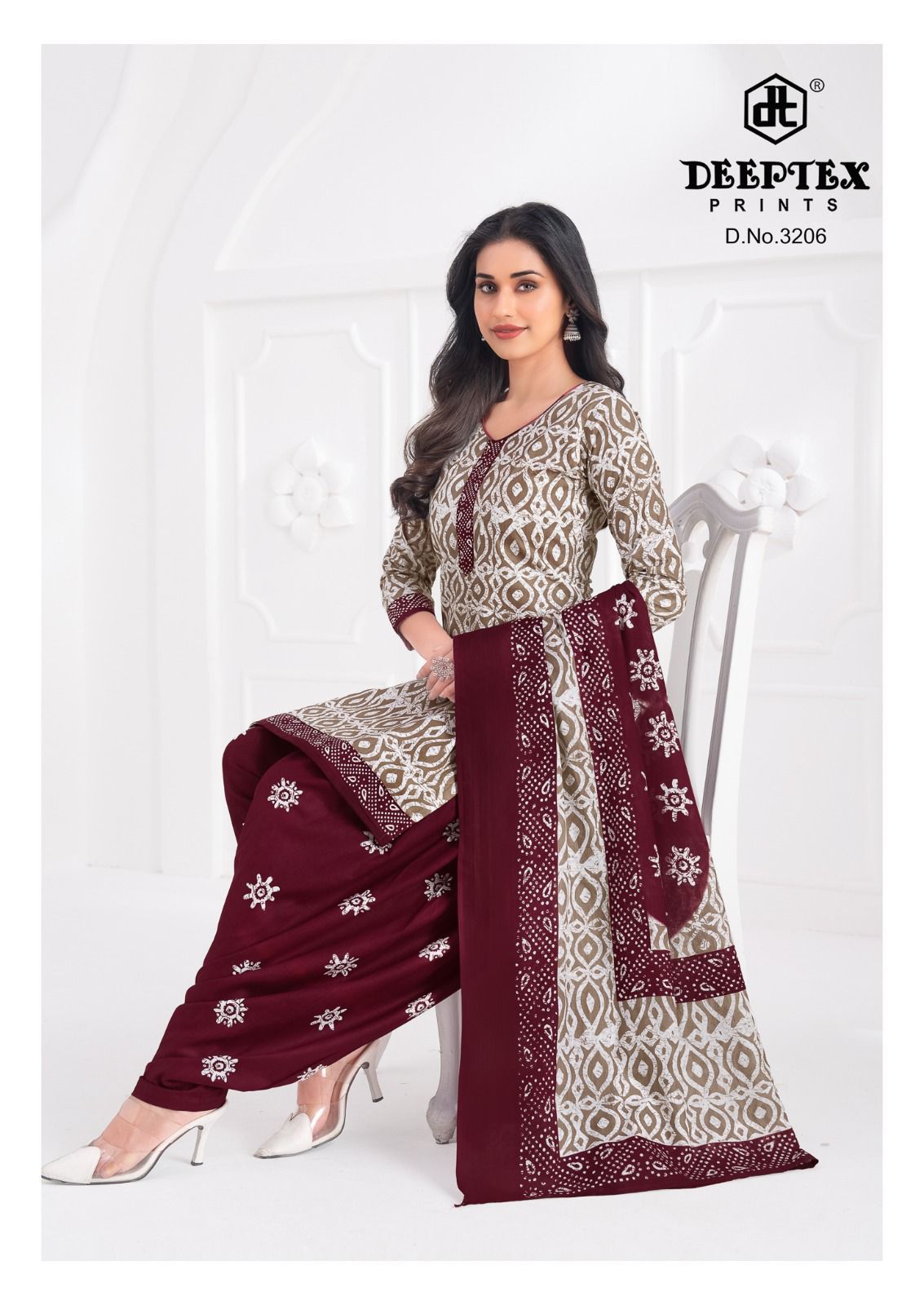 Batik Plus Vol 32 Deeptex Prints Cotton Dress Material Wholesale Price