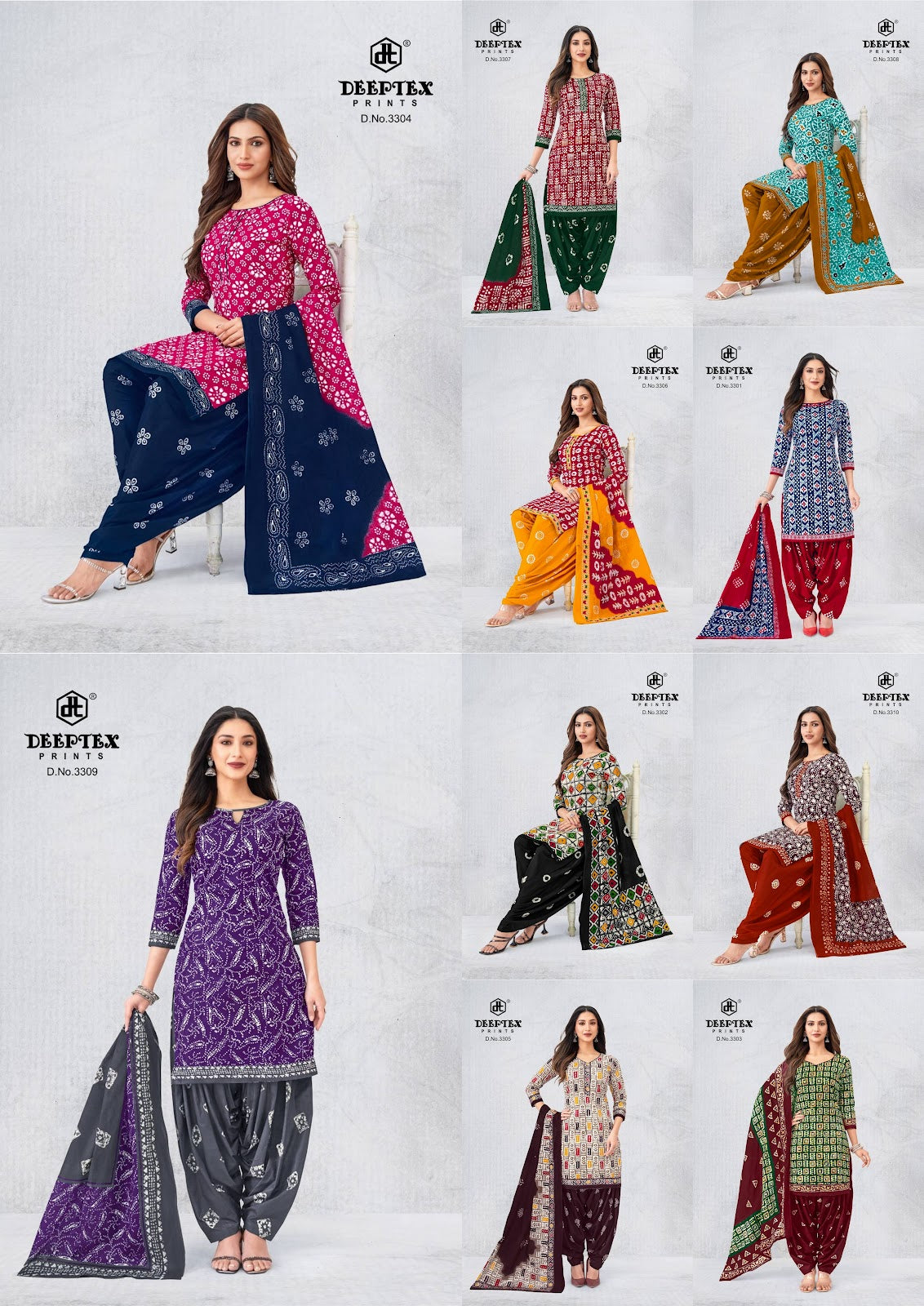 Batik Plus Vol 33 Deeptex Prints Cotton Dress Material Wholesale Rate
