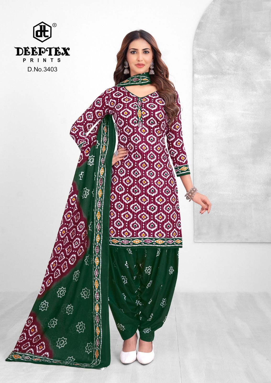 Batik Plus Vol 34 Deeptex Prints Cotton Dress Material Wholesaler India