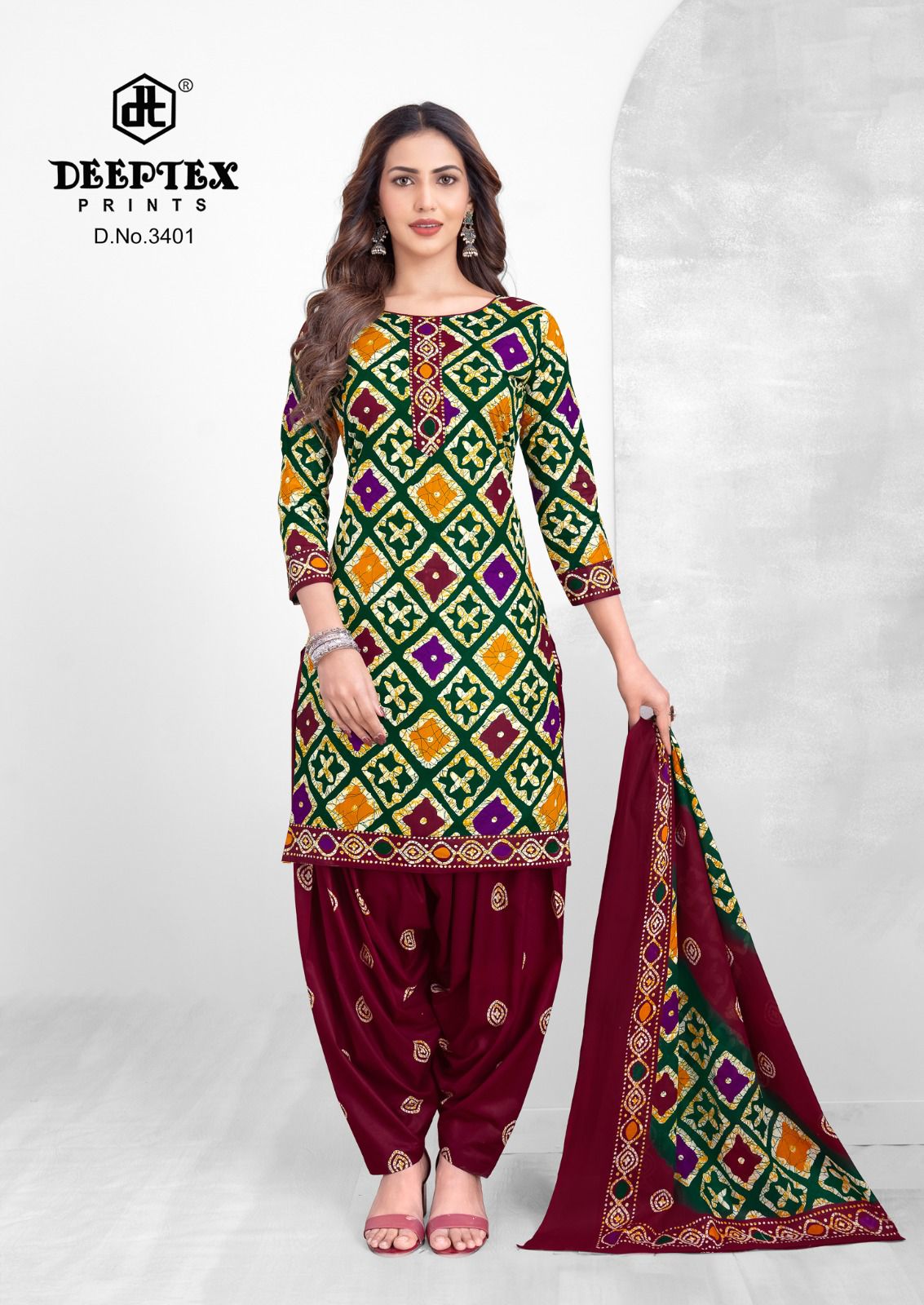 Batik Plus Vol 34 Deeptex Prints Cotton Dress Material Wholesaler India