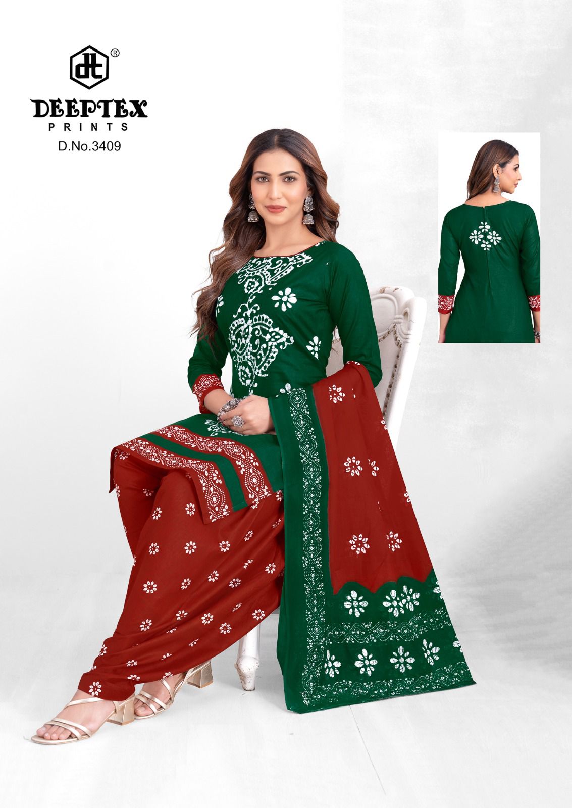 Batik Plus Vol 34 Deeptex Prints Cotton Dress Material Wholesaler India