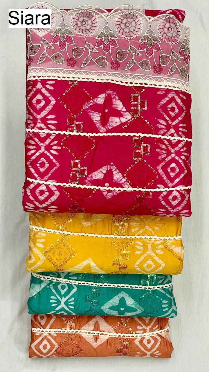 Batik Print 09 Siara Nylon Viscose Salwar Suits Wholesale Price