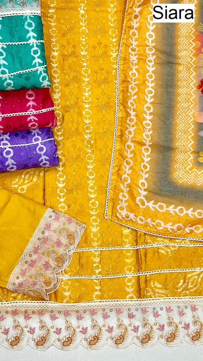 Batik Print 09 Siara Nylon Viscose Salwar Suits Wholesale Price