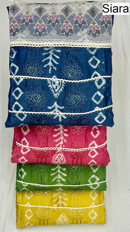Batik Print 09 Siara Nylon Viscose Salwar Suits Wholesale Price