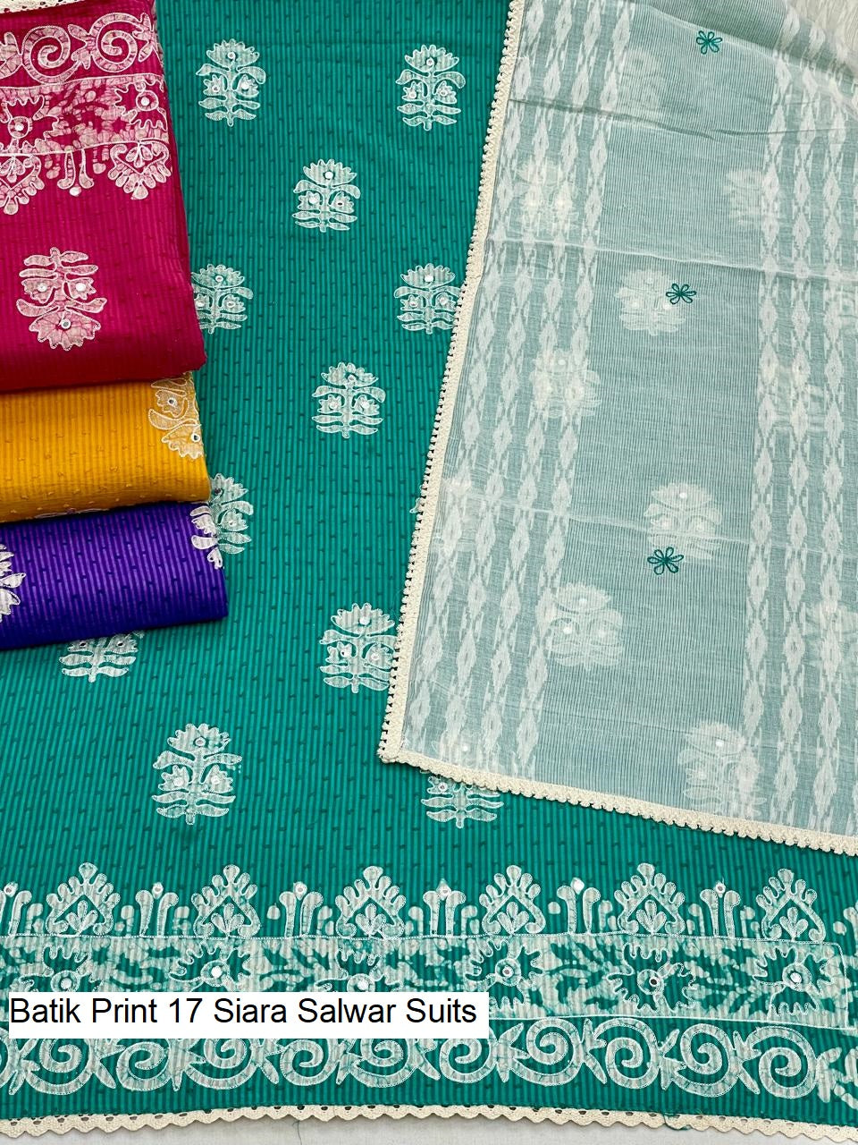Batik Print 17 Siara Cambric Salwar Suits Manufacturer Ahmedabad