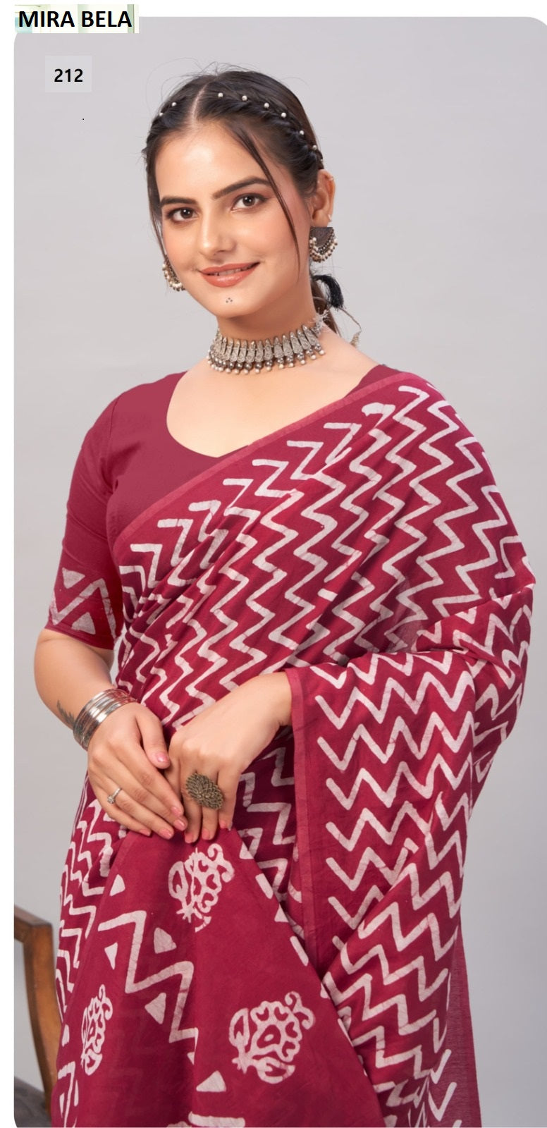 Batik Print Mb206 To Mb215 Mira Bela Cotton Sarees Wholesaler India