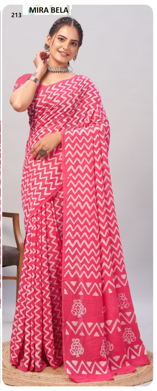Batik Print Mb206 To Mb215 Mira Bela Cotton Sarees Wholesaler India
