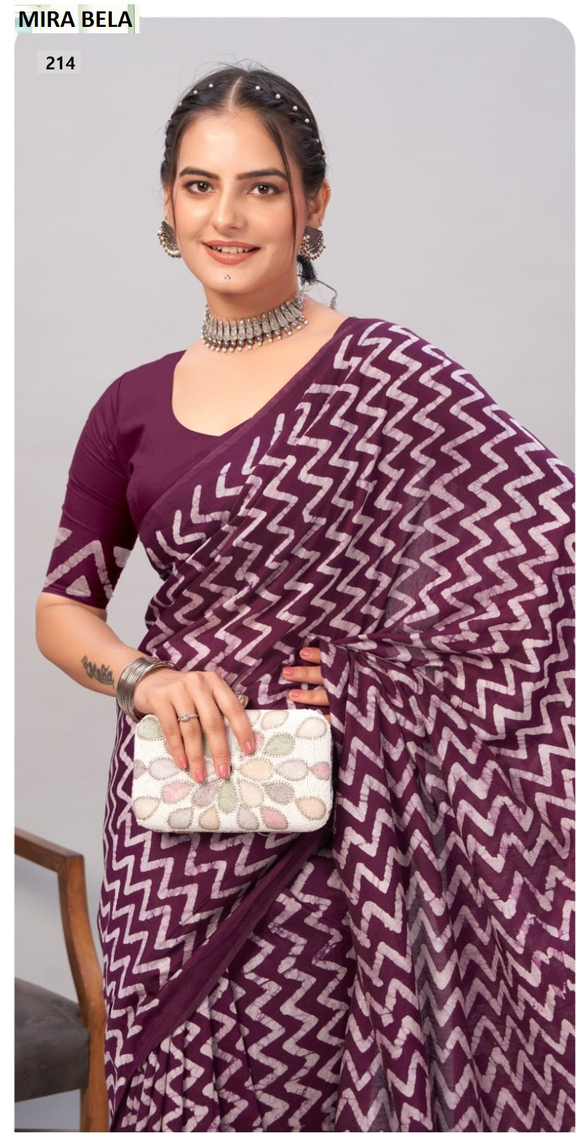 Batik Print Mb206 To Mb215 Mira Bela Cotton Sarees Wholesaler India