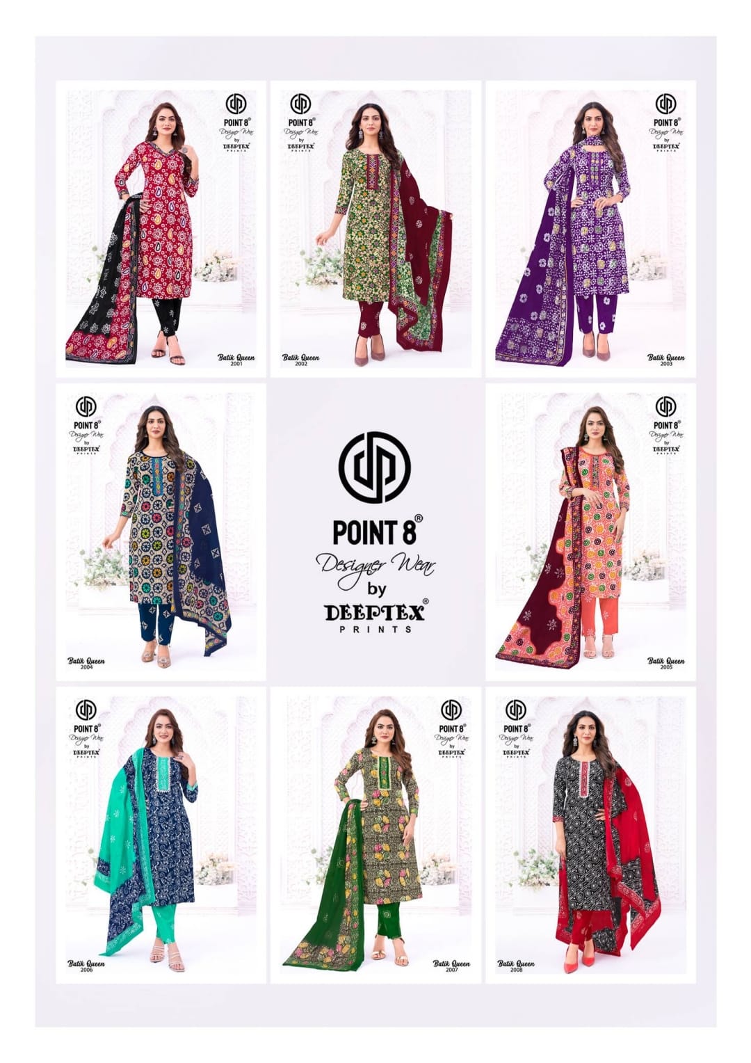 Batik Queen Vol 2 Deeptex Prints Readymade Cotton Pant Suits Manufacturer Ahmedabad