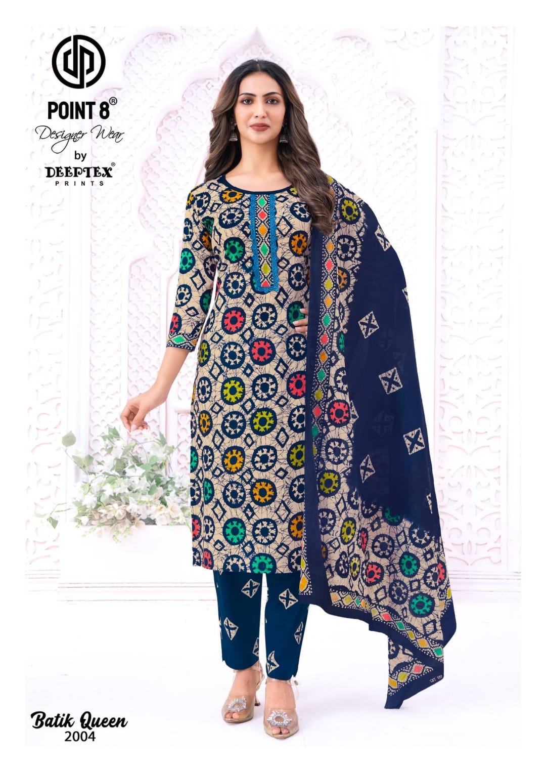 Batik Queen Vol 2 Deeptex Prints Readymade Cotton Pant Suits Manufacturer Ahmedabad