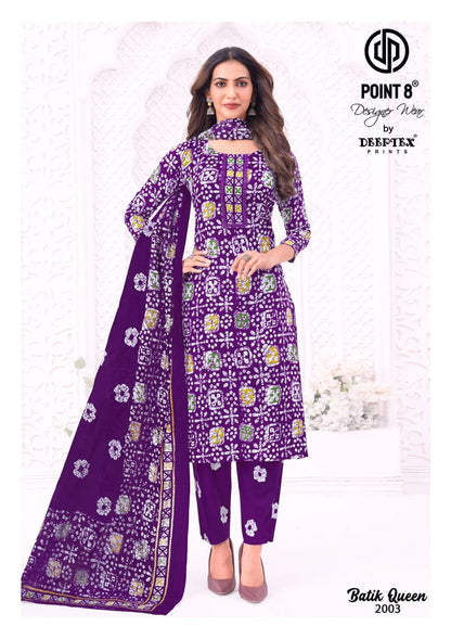 Batik Queen Vol 2 Deeptex Prints Readymade Cotton Pant Suits Manufacturer Ahmedabad