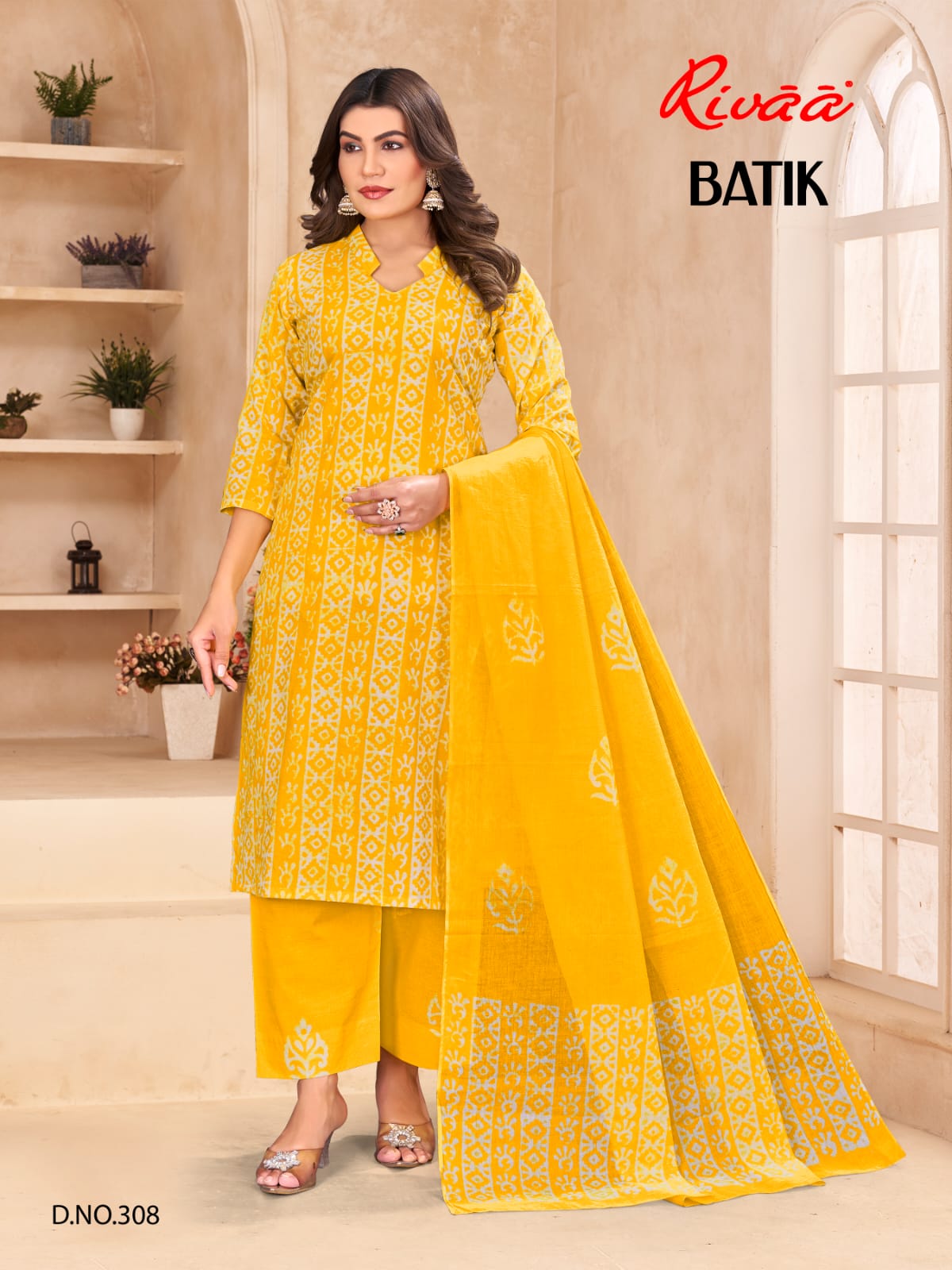 Batik Rivaa Cambric Print Pant Style Suits Manufacturer