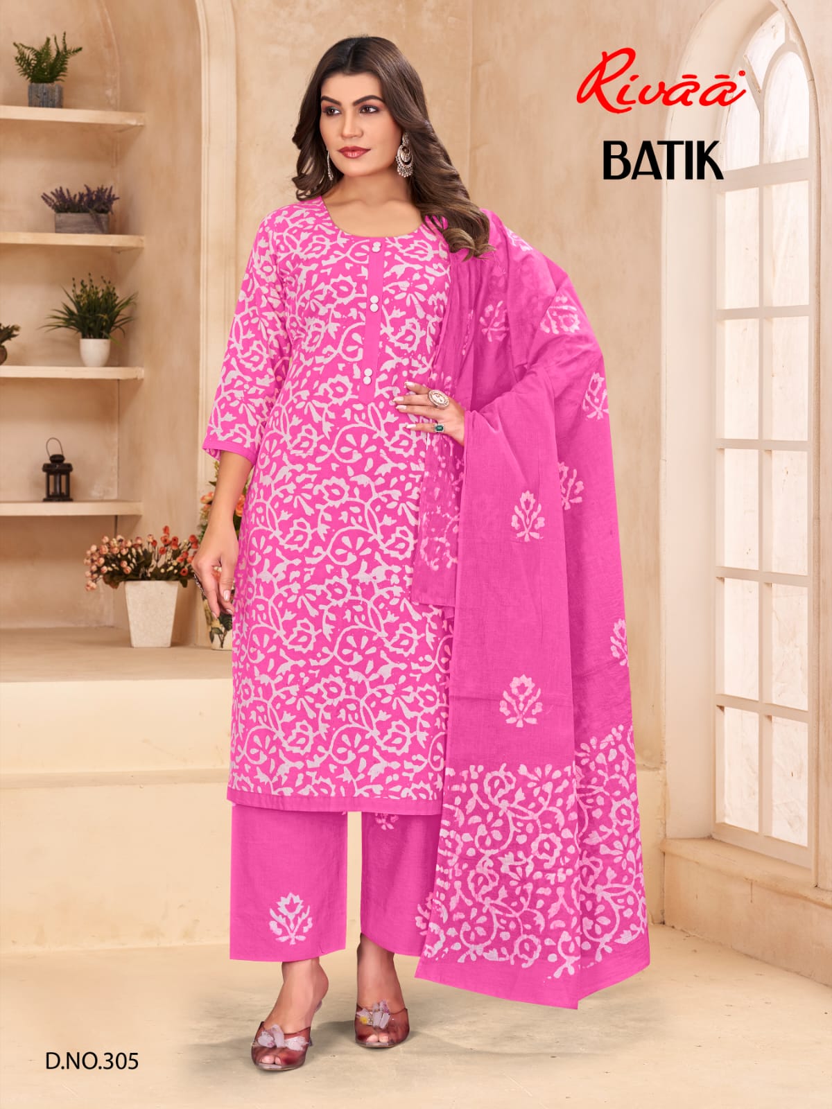 Batik Rivaa Cambric Print Pant Style Suits Manufacturer