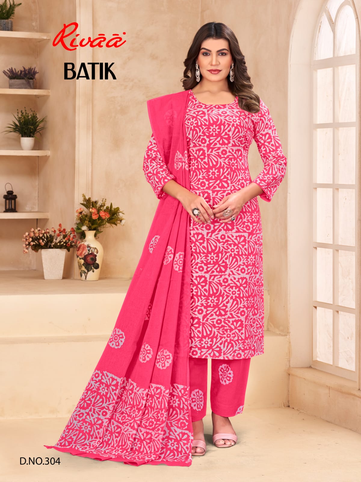 Batik Rivaa Cambric Print Pant Style Suits Manufacturer