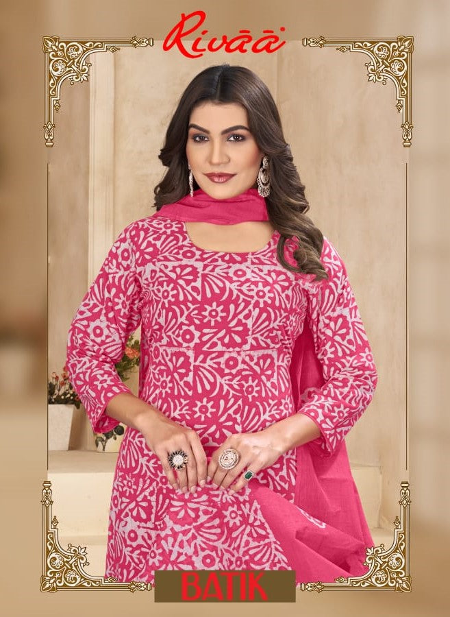 Batik Rivaa Cambric Print Pant Style Suits Manufacturer