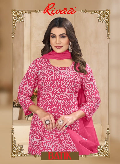 Batik Rivaa Cambric Print Pant Style Suits Manufacturer