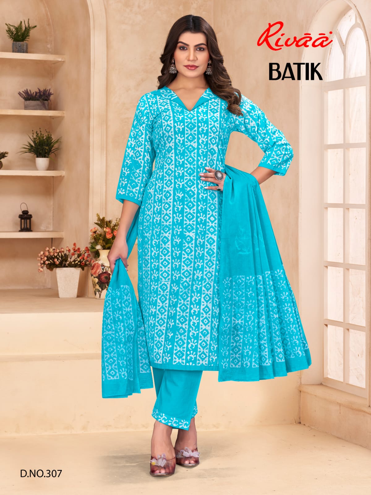 Batik Rivaa Cambric Print Pant Style Suits Manufacturer