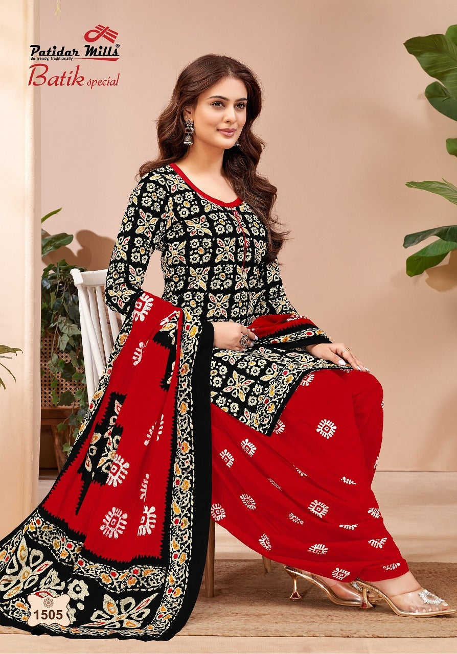 Batik Special Vol 15 Patidar Mills Cotton Dress Material Exporter India