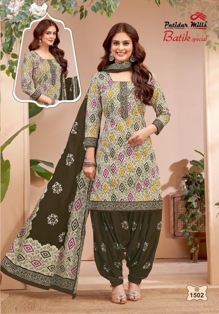 Batik Special Vol 15 Patidar Mills Cotton Dress Material Exporter India