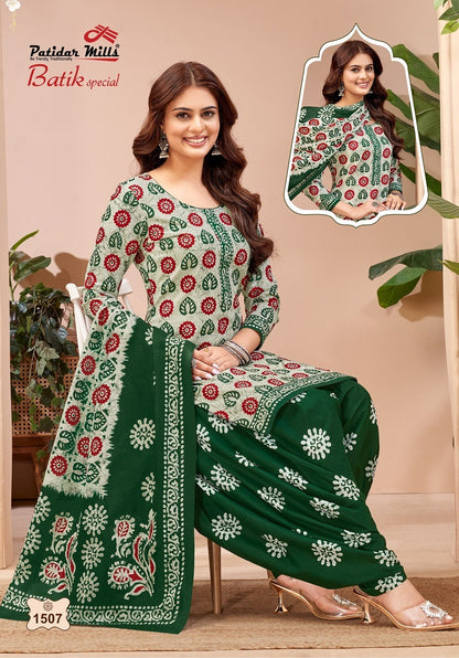 Batik Special Vol 15 Patidar Mills Cotton Dress Material Exporter India