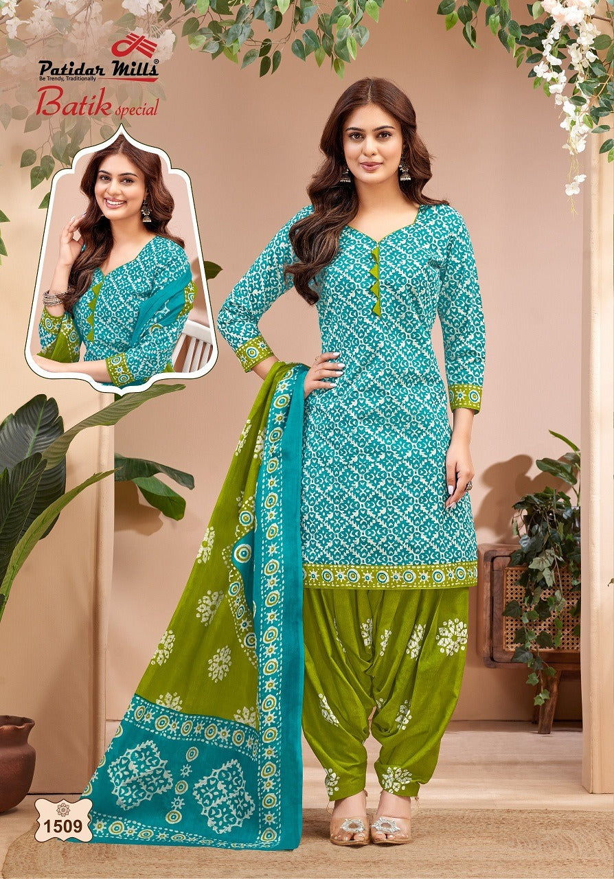 Batik Special Vol 15 Patidar Mills Cotton Dress Material Exporter India