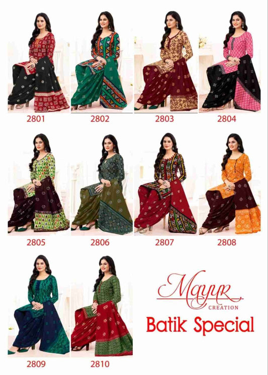 Batik Special Vol 28 Mayur Creation Cotton Dress Material Supplier Ahmedabad