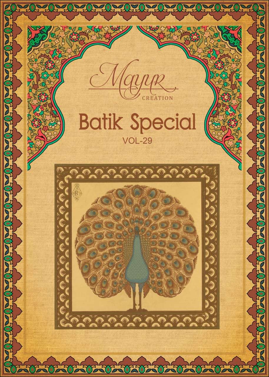 Batik Special Vol 29 Mayur Creation Cotton Dress Material Exporter India