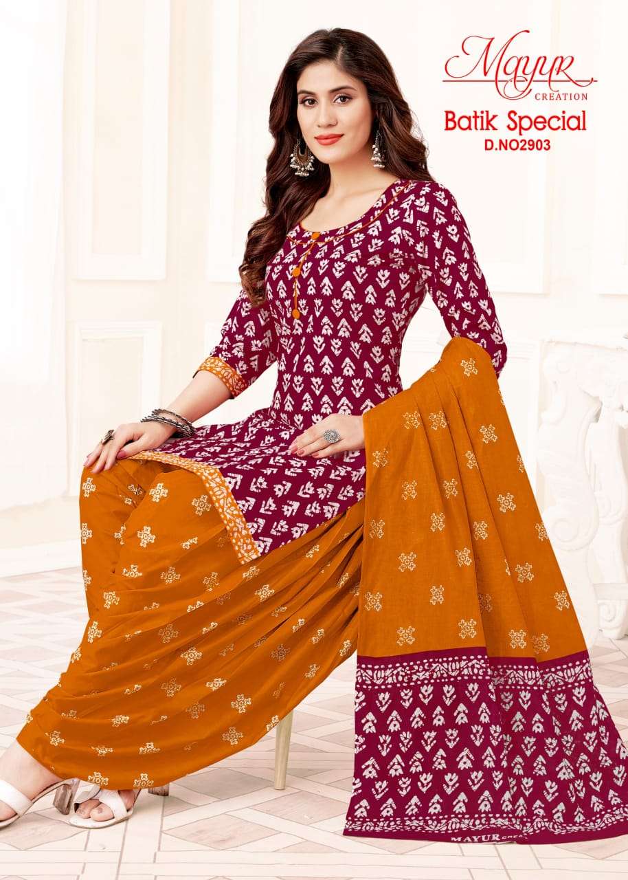 Batik Special Vol 29 Mayur Creation Cotton Dress Material Exporter India