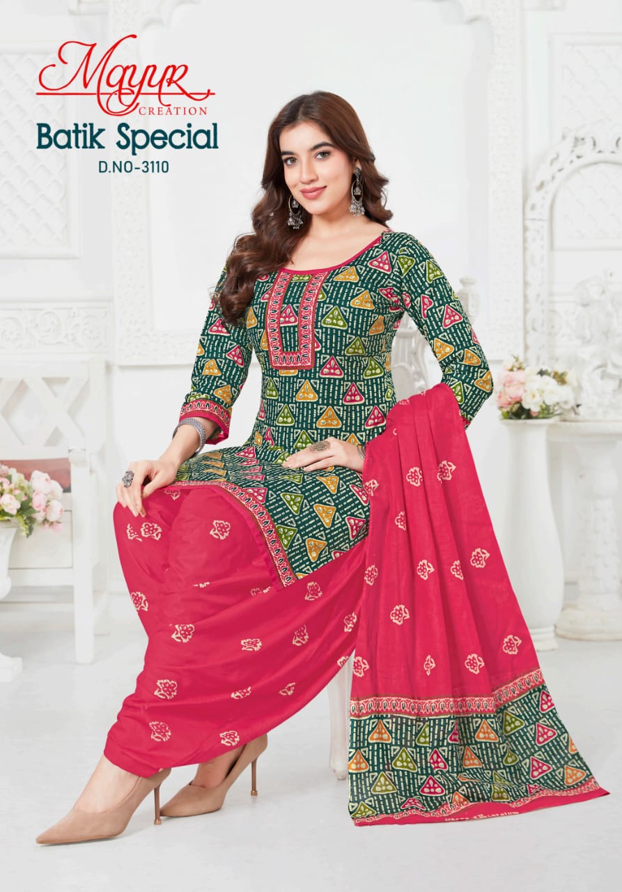 Batik Special Vol 31 Mayur Creation Cotton Dress Material Manufacturer
