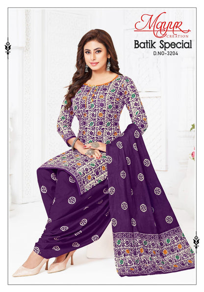 Batik Special Vol 32 Mayur Creation Cotton Dress Material Supplier Gujarat