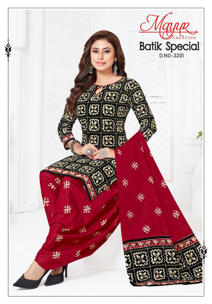 Batik Special Vol 32 Mayur Creation Cotton Dress Material Supplier Gujarat