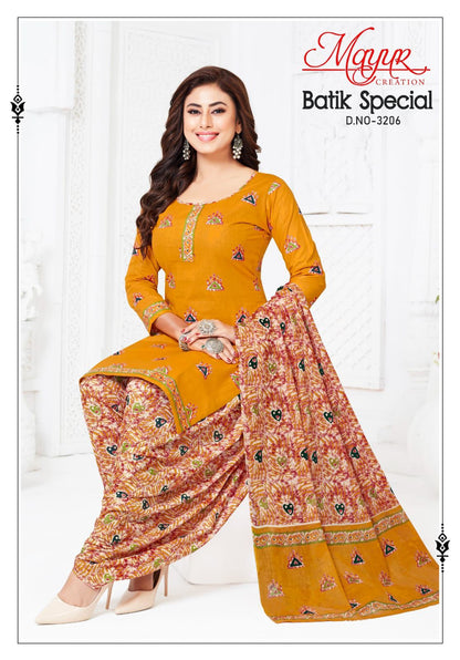 Batik Special Vol 32 Mayur Creation Cotton Dress Material Supplier Gujarat